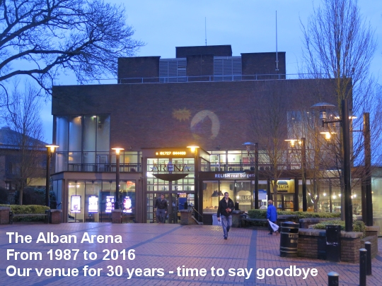 The Alban Arena, from 1987 to 2016, our venue for 30 years - Goodbye